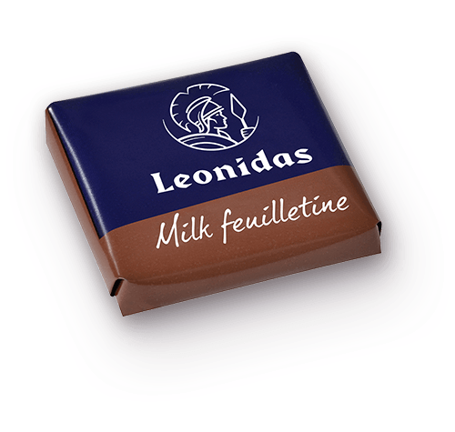 NAPOLITAN FEUILLETINE: Mini tableta chocolate de leche con trozos de Feuilletine (galleta Belga).