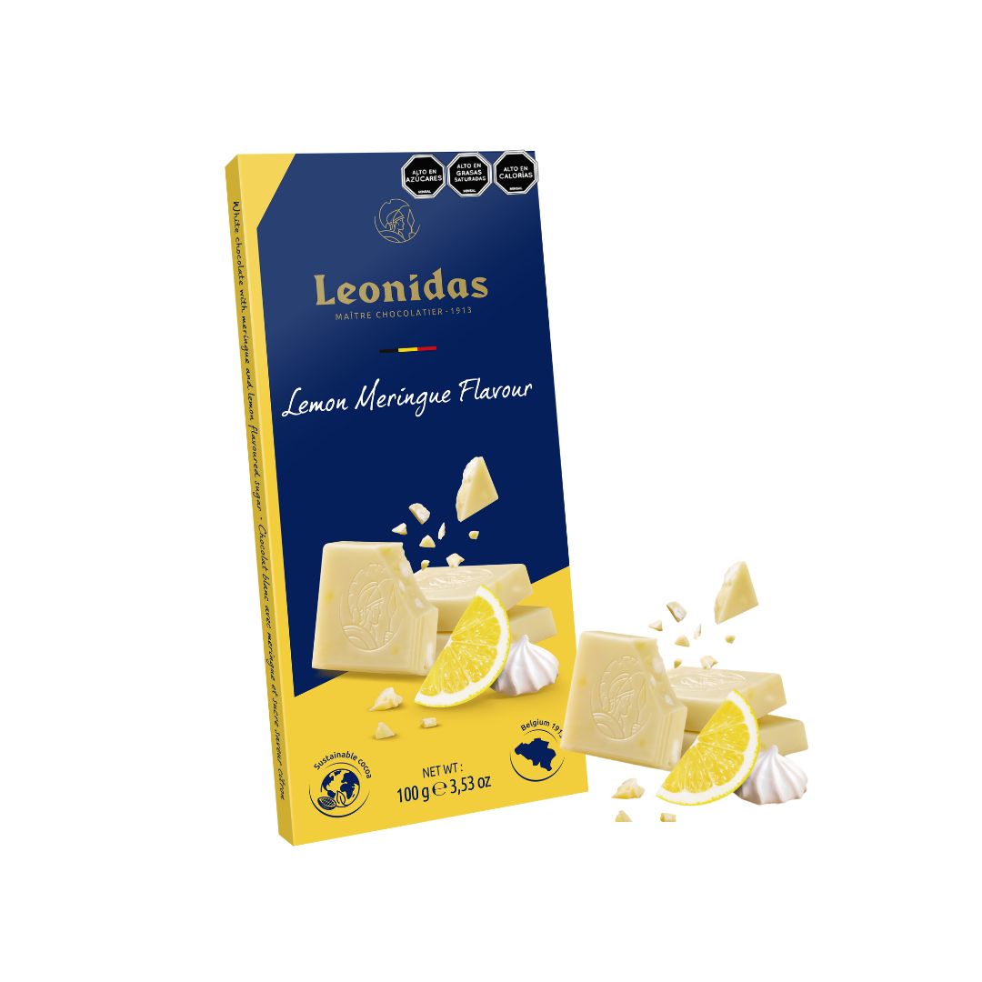 Barra de Chocolate Blanco con Limón y Merengue 100gr