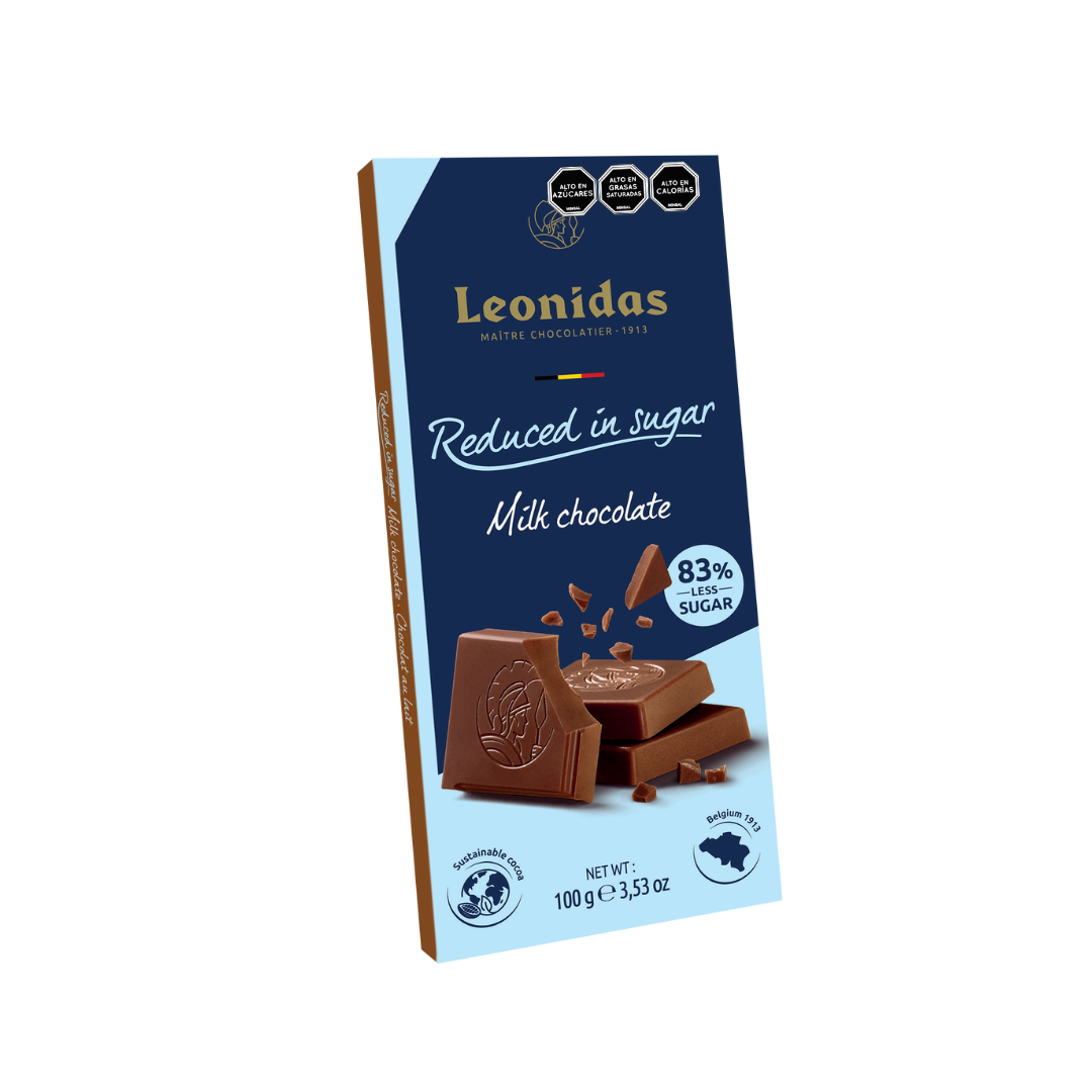 Barra de Chocolate de Leche Reducida en azucar 100gr