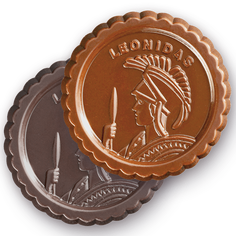 FINESSE: Monedas de chocolate amarga o leche.